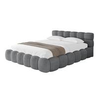 POLSTERBETT mit Bettkasten und Lattenrost, Boxbett ohne Matratze - LEYA-v1 120x200 Dunkelgrau - Dunkelgrau, Holzwerkstoff/Textil (120/200cm) - ALTDECOR