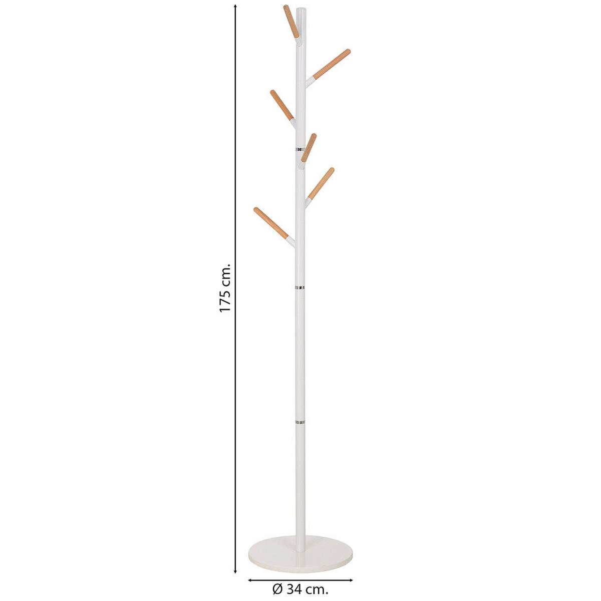 GARDEROBE aus metall - Weiß, Metall (34/175/34cm) - Wanderlust