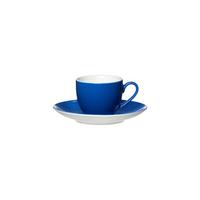 ESPRESSOTASSE MIT UNTERTASSE Doppio Indigo Blau 80 ml - Blau, Keramik (12/7/12cm) - Ritzenhoff Breker