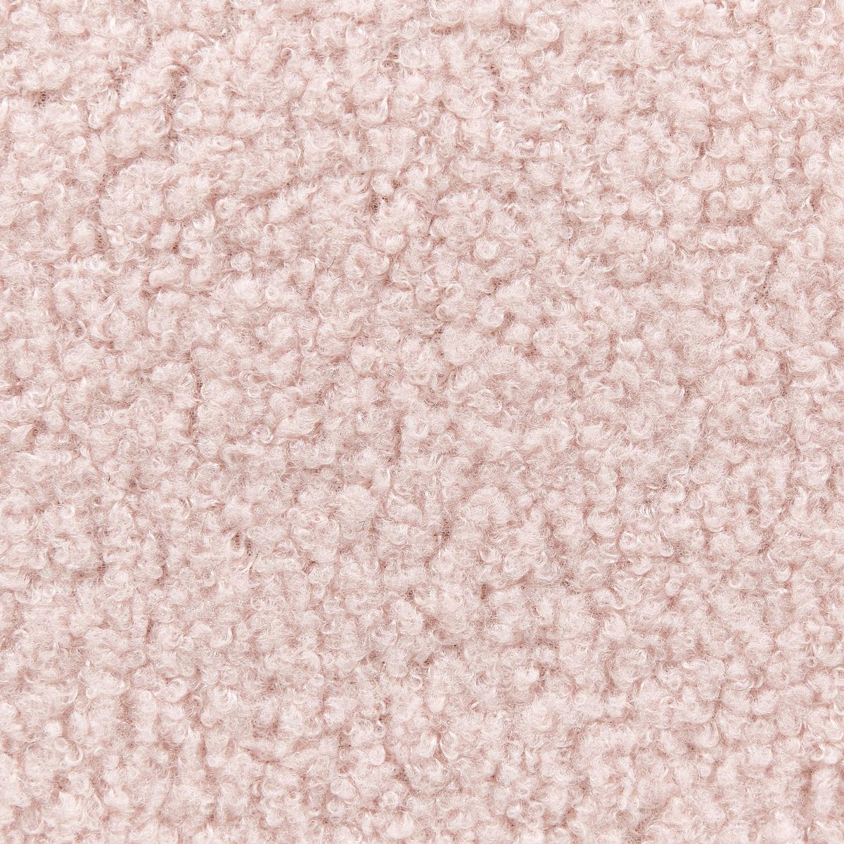 POLSTERBETT Rosa-Dunkler Holzfarbton 90-200 cm Roanne - Pink/Dunkelbraun, Textil (90/200cm) - Beliani