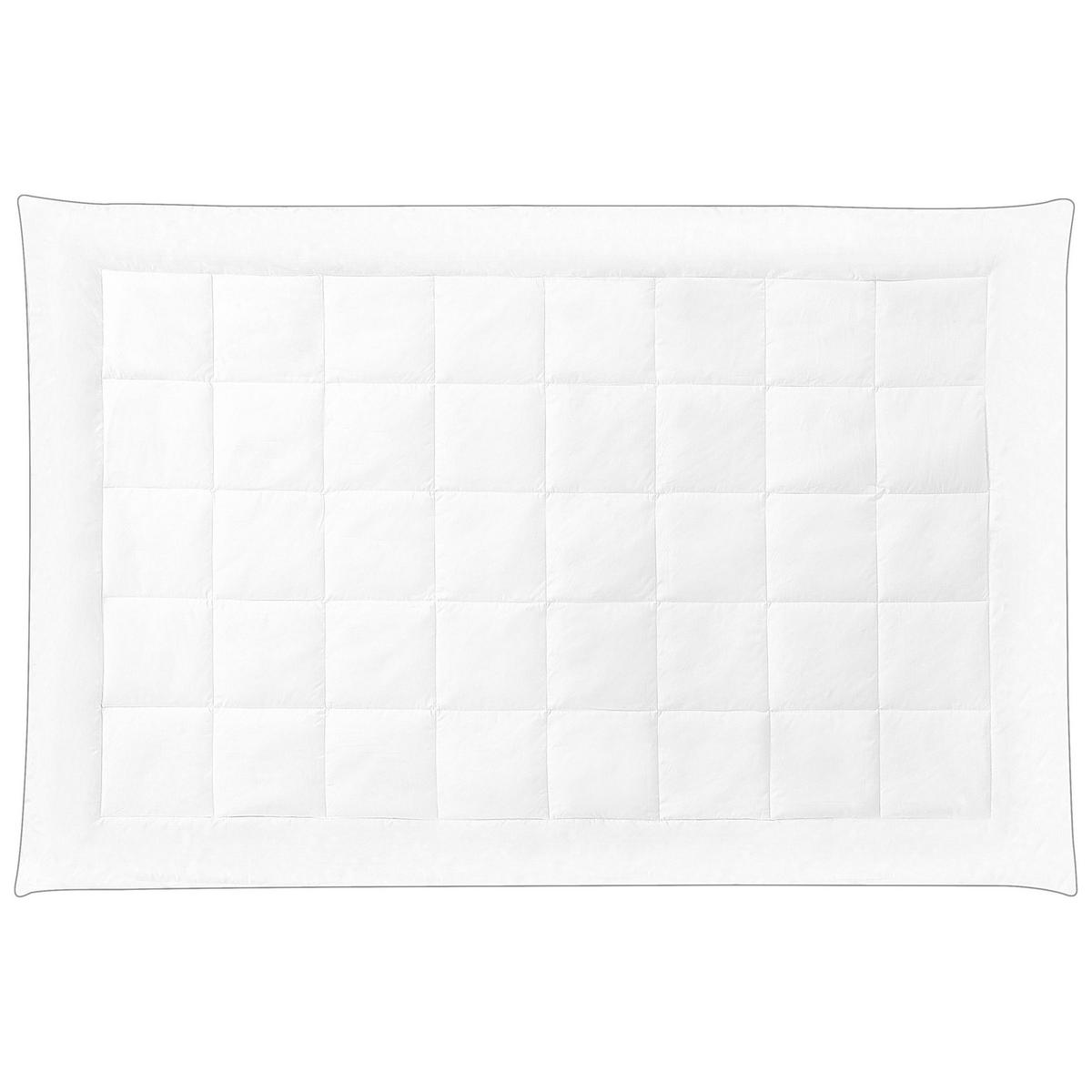 BETTDECKE Mikrofaser Mittelwarm 135/200 cm Koutra - Weiß, Textil (200/135cm) - Beliani
