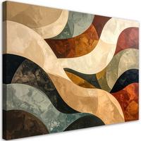 LEINWANDBILD Abstraktion 30x20cm - Braun, Textil (30/20cm) - Feeby