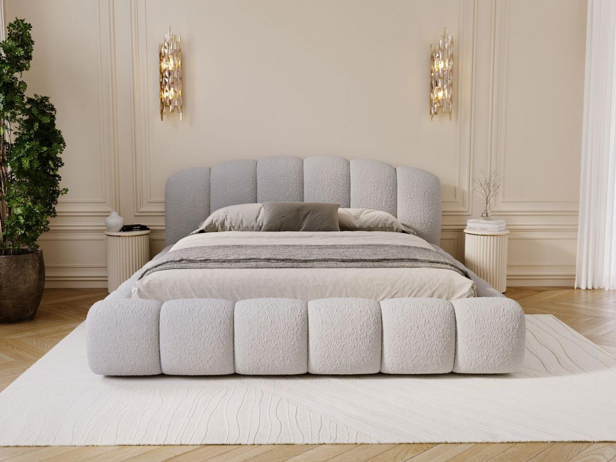 POLSTERBETT CLOUD SOFT - Grau, Textil (186/234cm) - Graingold