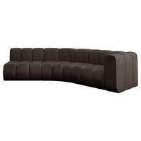 ECKSOFA modulares Sofa Karex-L1 - 308x194x70 cm Braun - Braun, Holzwerkstoff/Textil (308/194cm) - ALTDECOR