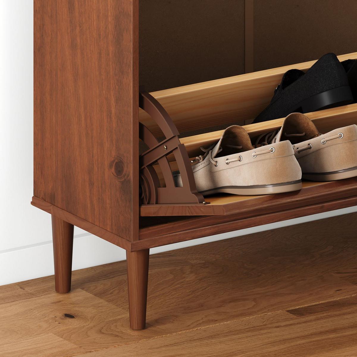 SCHUHKIPPER MIKKA Kastanie - Kastanienfarben, Holz (86/105/30cm) - IDIMEX