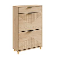 SCHUHSCHRANK mit einer Schublade 60x24x95cm Modern - Eichefarben, Fell (24/95/60cm) - SoBuy