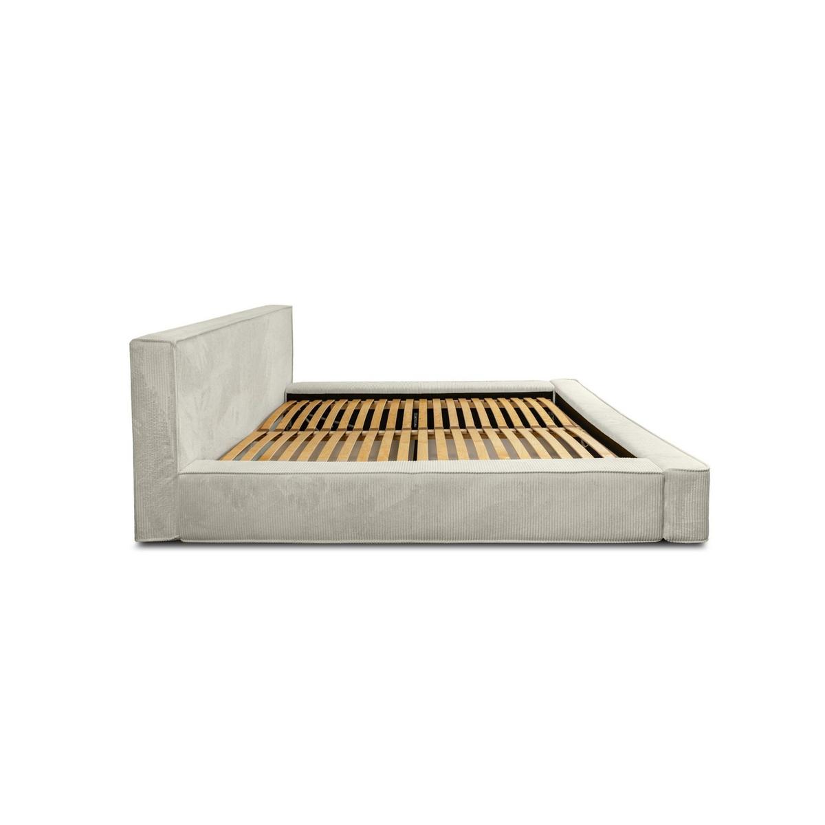 POLSTERBETT Modesto In Lincoln - Creme, Holzwerkstoff/Textil (180/200cm) - Fun Möbel