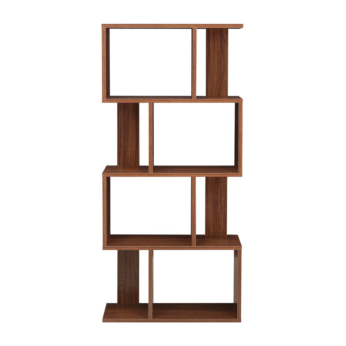 BÜCHERREGAL Brattahlid - Walnussfarben, Holzwerkstoff (60/130/24cm) - [en.casa]