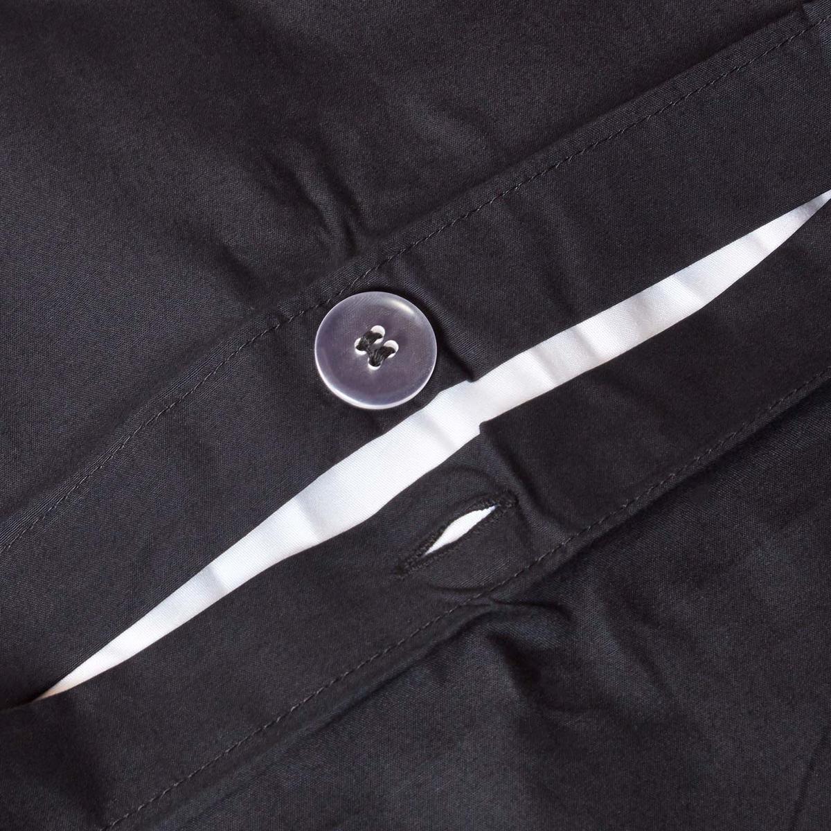 BETTWÄSCHE Perkal Fadendichte 200 - Schwarz, Textil (240/220cm) - Homescapes