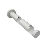 TRÄGER FÜR GARDINENSTANGEN 20 mm Ø, Platon 2-läufig, Weiß - Weiß, Metall (16/4/4cm) - INTERDECO