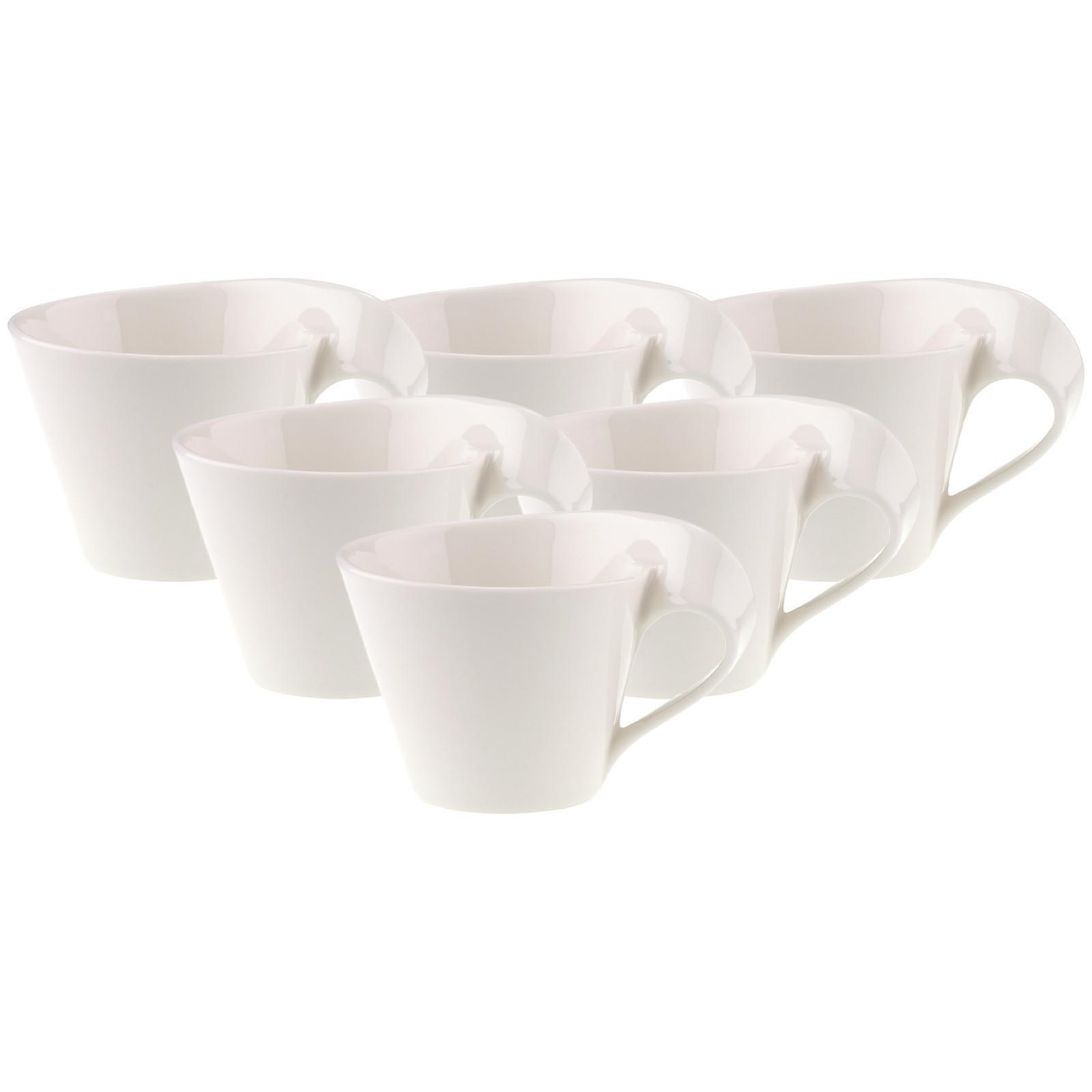 CAPPUCCINOTASSE NewWave Caffe weiß 250 ml 6er Set - Weiß, Keramik (0.25L) - Villeroy & Boch