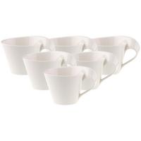 CAPPUCCINOTASSE NewWave Caffe weiß 250 ml 6er Set - Weiß, Keramik (0.25L) - Villeroy & Boch