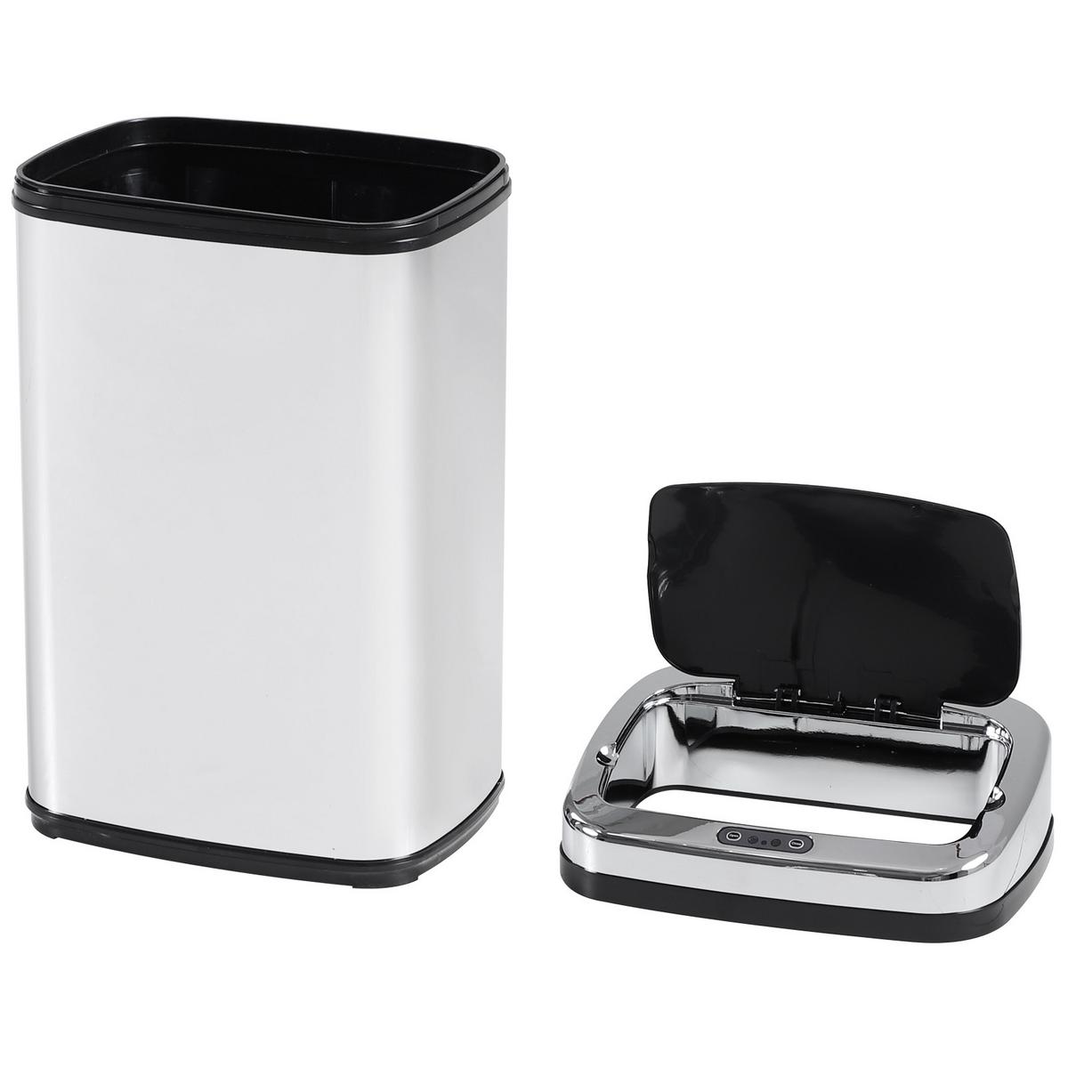 EDELSTAHL Automatik Sensor Mülleimer Abfalleimer Sensor viereckig 30L - Multicolor, Kunststoff (25/58/33cm) - HOMCOM