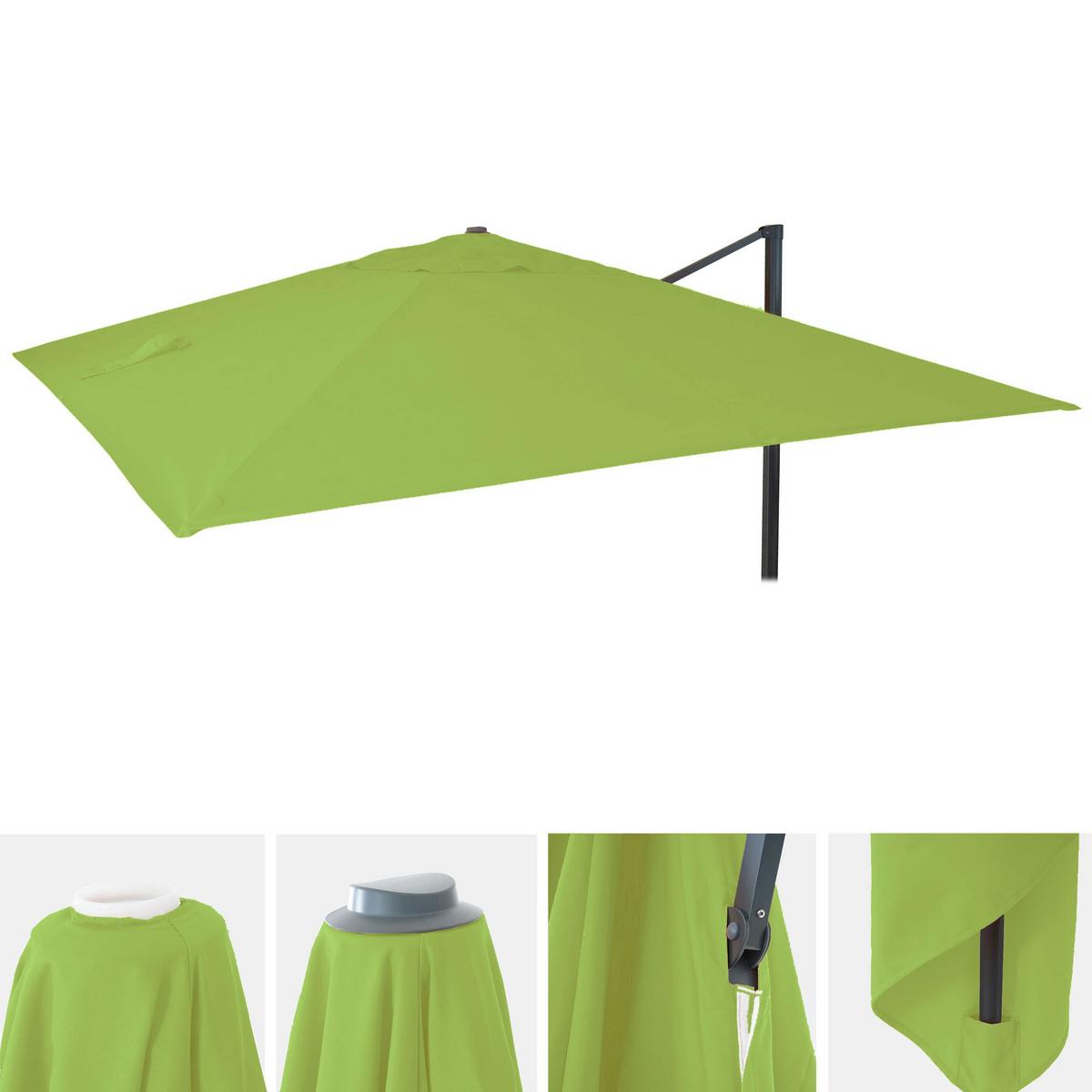 ERSATZ-BEZUG FÜR SCHIRM Hellgrün - Hellgrün, Textil (295/295cm) - MCW