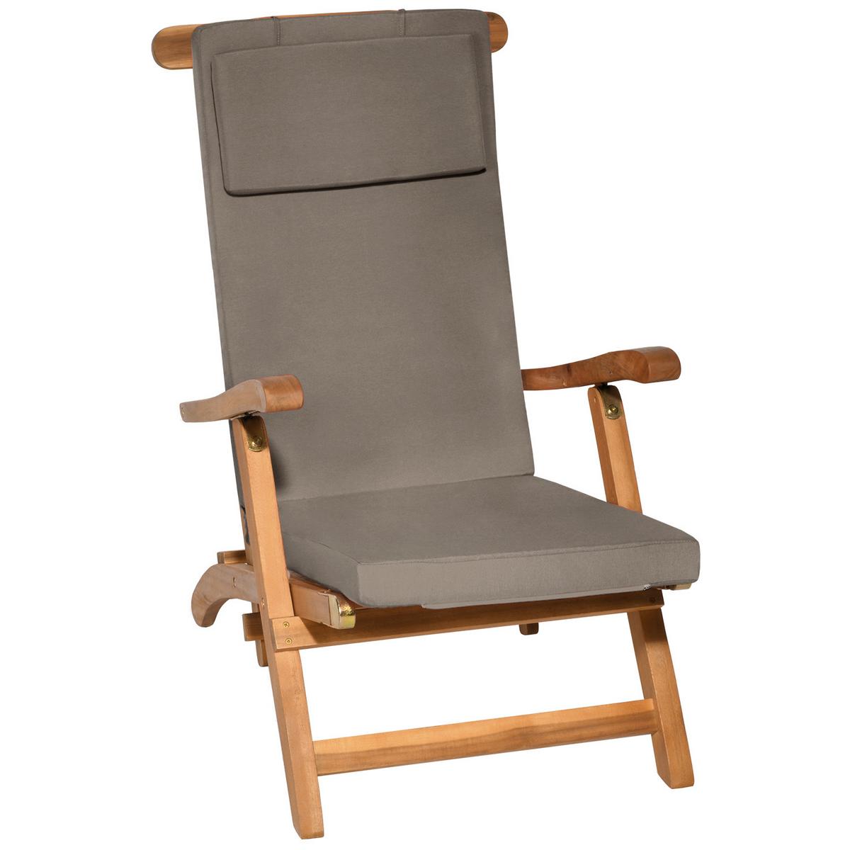 DECKCHAIRAUFLAGE Loftlux DC 175x45x5cm Taupe - Taupe, Textil (45/175cm) - Beautissu 