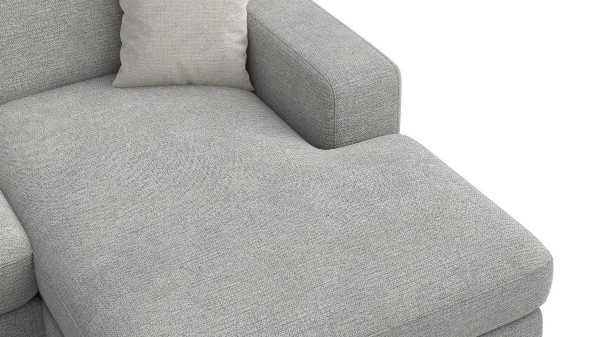 ECKSOFA OTTO 4-Sitzer, grau - Schwarz/Grau, Holz/Textil (279/159cm) - Wozimo
