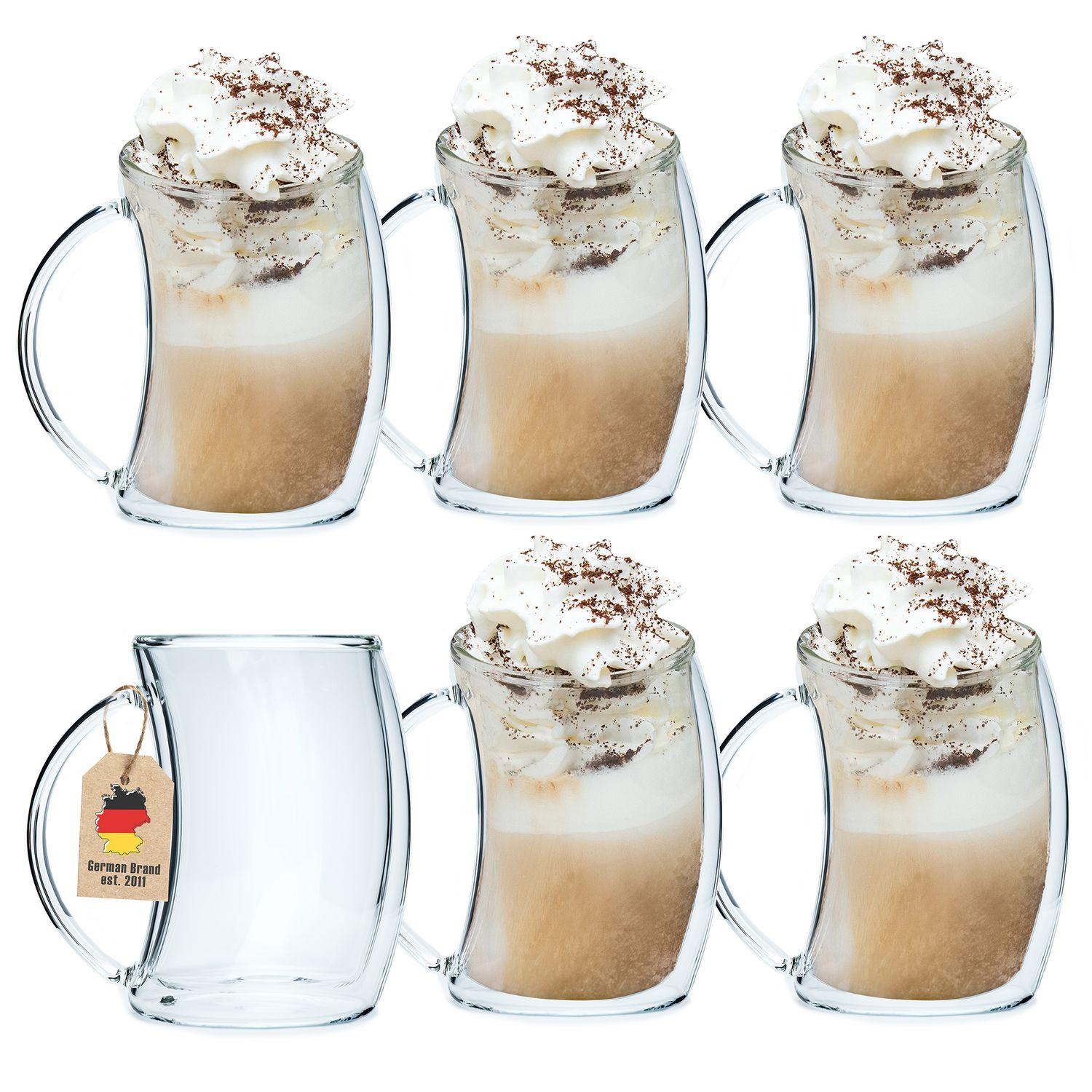 TEEGLAS 200ml (6er-Set) - Transparent, Glas (0.2L) - Intirilife
