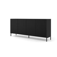 KOMMODE Schwarz, Schwarz 200/87/42 - Schwarz, Holzwerkstoff (200/87/42cm) - RAUMHIRSCH FURNITURE