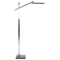 STEHLAMPE Aquarius 19/66/144 cm - Silberfarben, Kunststoff (19/66/144cm) - Beliani