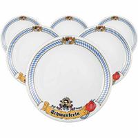 SPEISETELLER Compact Bayern bunt ø 27 cm 6er Set - Multicolor, Keramik (27cm) - Seltmann Weiden
