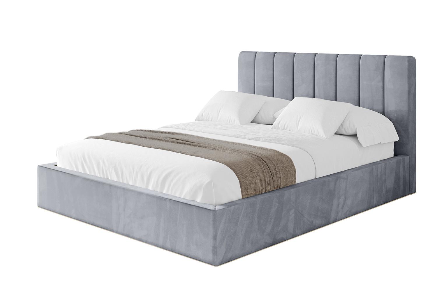 POLSTERBETT mit Bettkasten und Lattenrost, Bett mit Matratze H3/H4 - STERA 140x200 Grau - Grau, Holzwerkstoff/Textil (140/200cm) - ALTDECOR