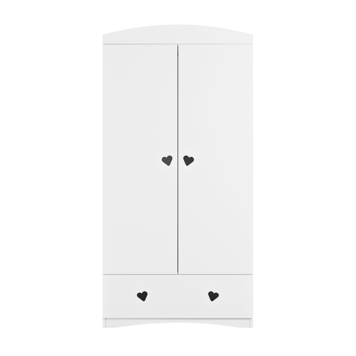 KINDERKLEIDERSCHRANK Julia - Weiß, Holzwerkstoff (36/187/90cm) - RAUMHIRSCH FURNITURE