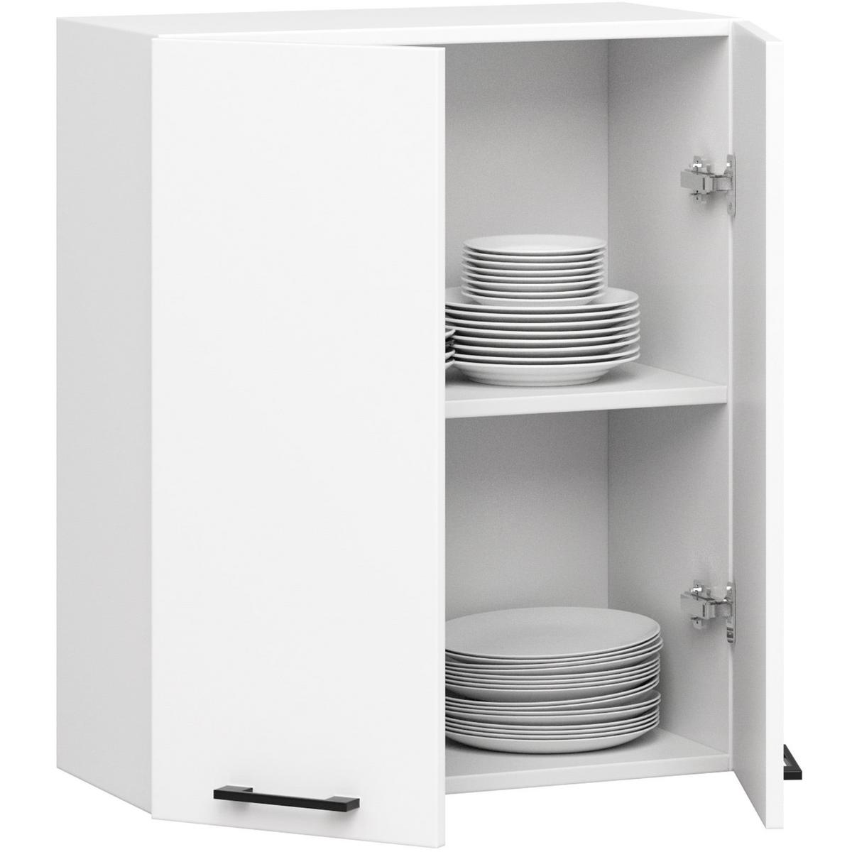HÄNGESCHRANK Weiß 72/60/30 - Weiß, Holzwerkstoff (60/72/30cm) - RAUMHIRSCH FURNITURE