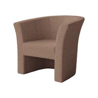 SESSEL Niko Boucle - Schwarz/Rosa, Holzwerkstoff/Kunststoff (71/76/65cm) - MIRJAN24