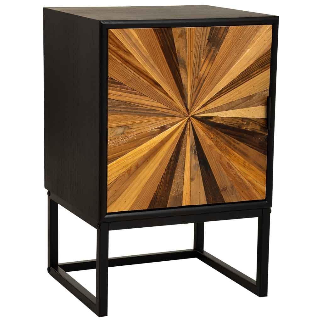 NACHTTISCH aus Holz, schwarz, 40x35x61cm - Schwarz, Holzwerkstoff (40/61/35cm) - Wanderlust