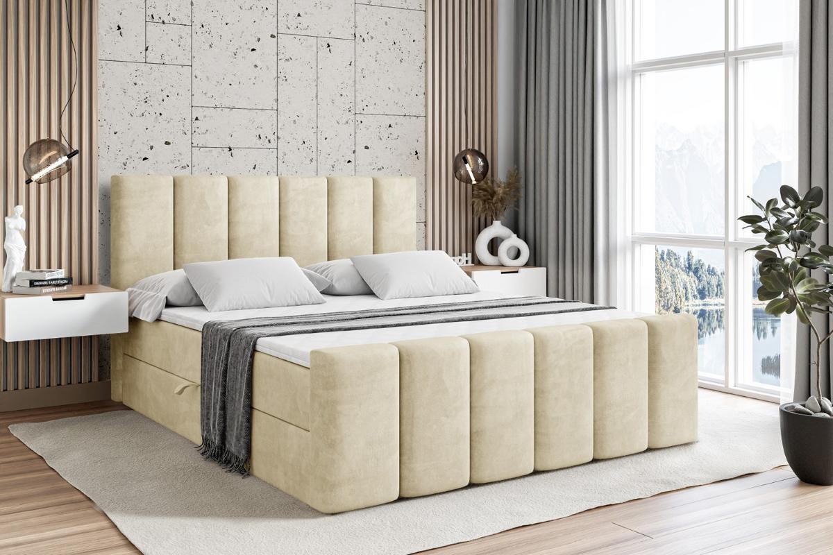 BOXBETT BOXI1-Z - 120x200 cm - H4 - Beige - Beige, Holzwerkstoff (120/200cm) - ALTDECOR