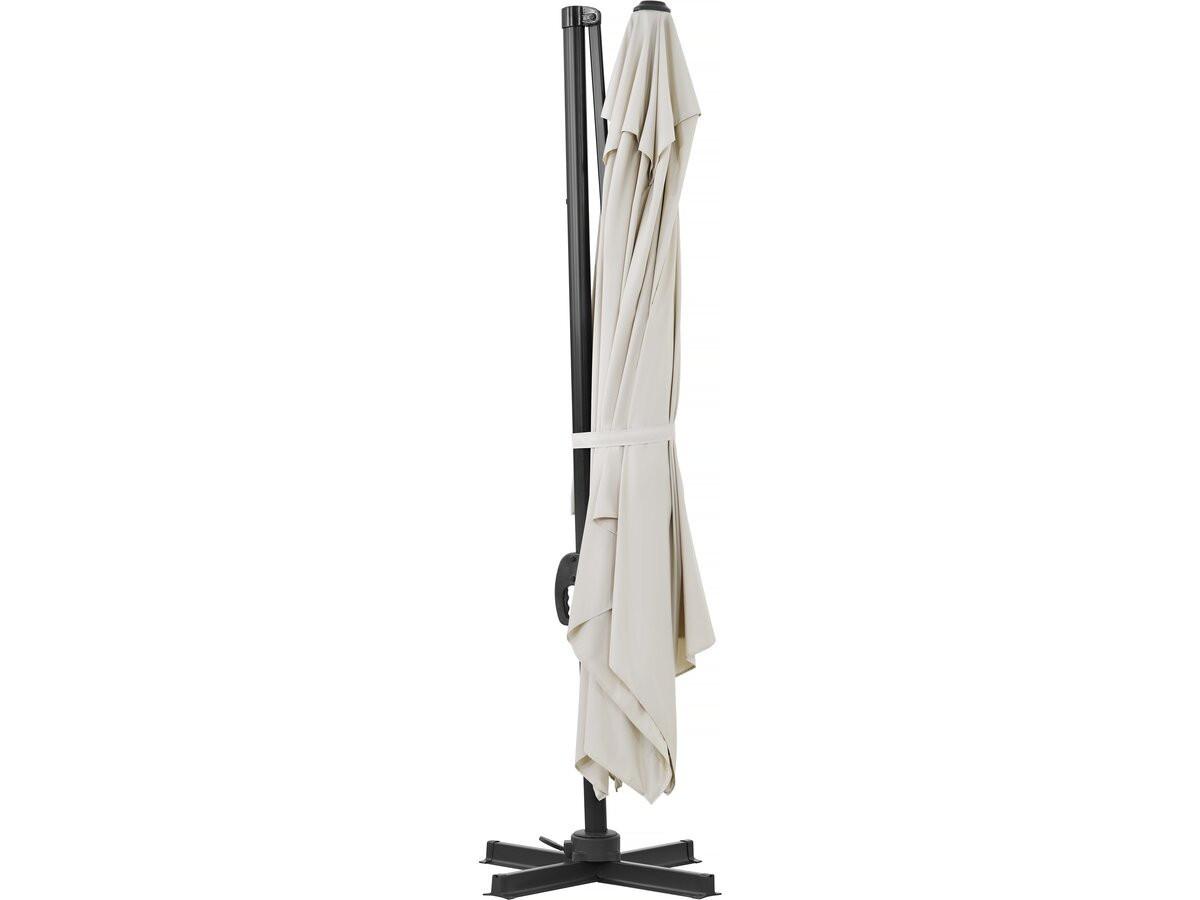 SONNENSCHIRM sky 4 Ekru - Beige, Metall (278/370cm) - Habitat Garten