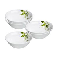 BEILAGENSCHALEN Evora weiß-grün ø 14 cm 6er Set - Weiß/Grün, Keramik (14cm) - Ritzenhoff Breker