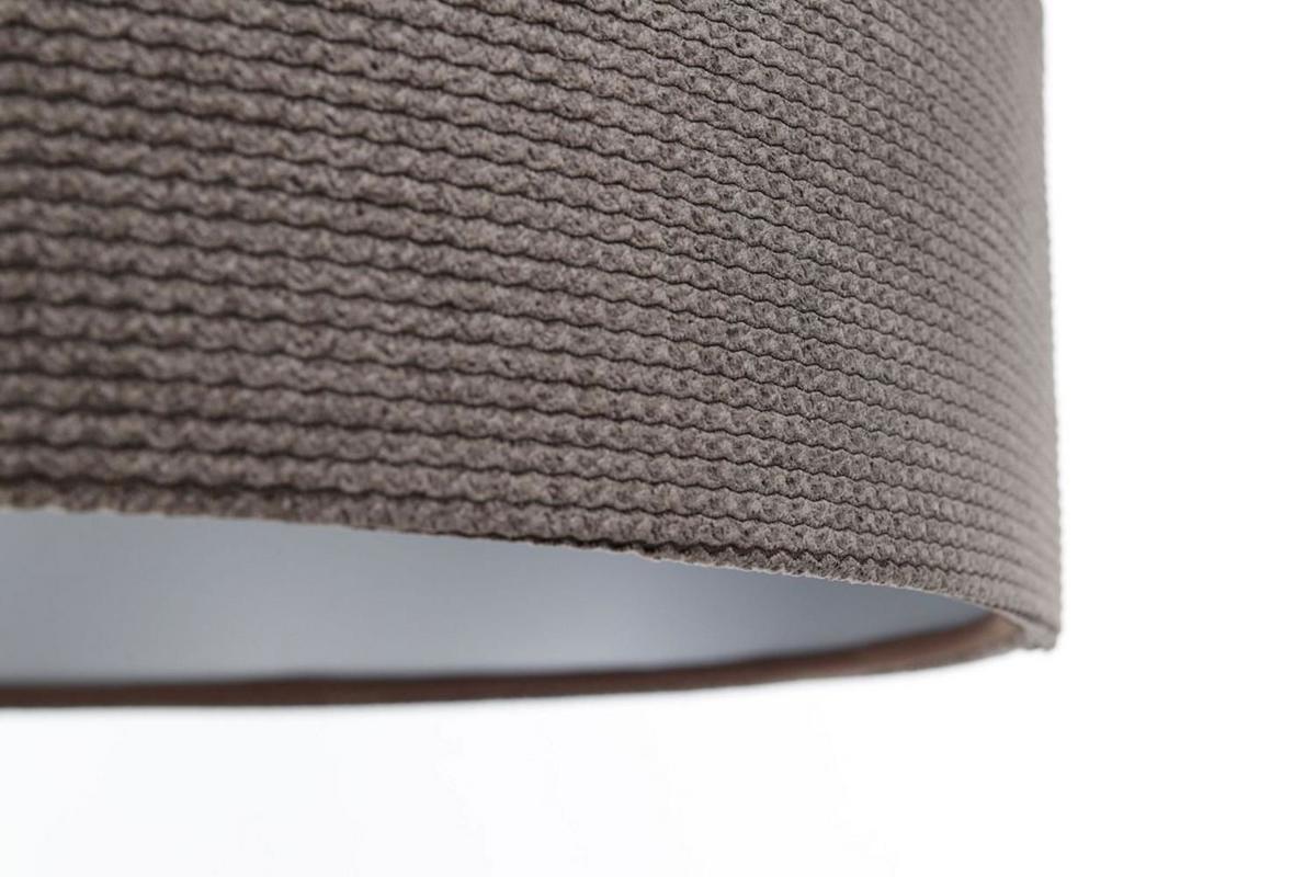 HÄNGELEUCHTE Silber 50/25 cm - Silberfarben/Braun, Kunststoff (50/0.8/25cm) - ONZENO