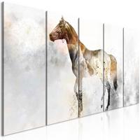 KUNSTDRUCK Grau 200/80 cm - Braun/Grau, Textil (200/80cm) - KUNSTLOFT