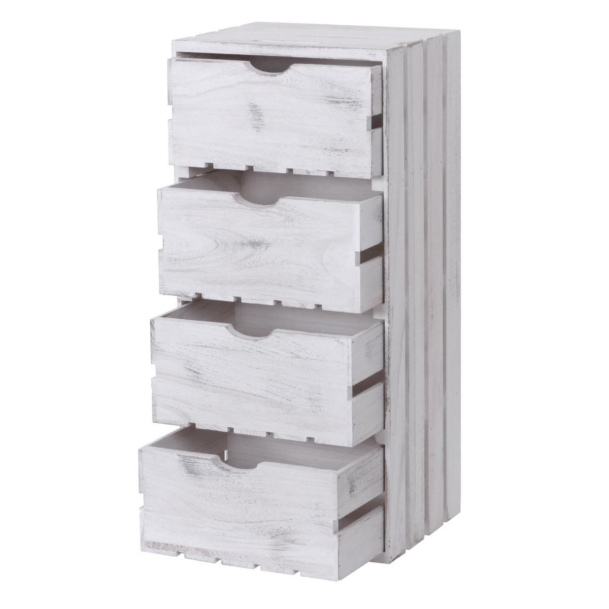 KOMMODE Weiß - Weiß, Holz (32/70/26cm) - MCW