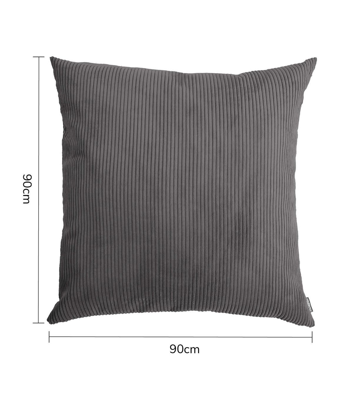 SOFAKISSEN Das Anschmiegsame - Anthrazit, Textil (90/10cm) - Mokebo