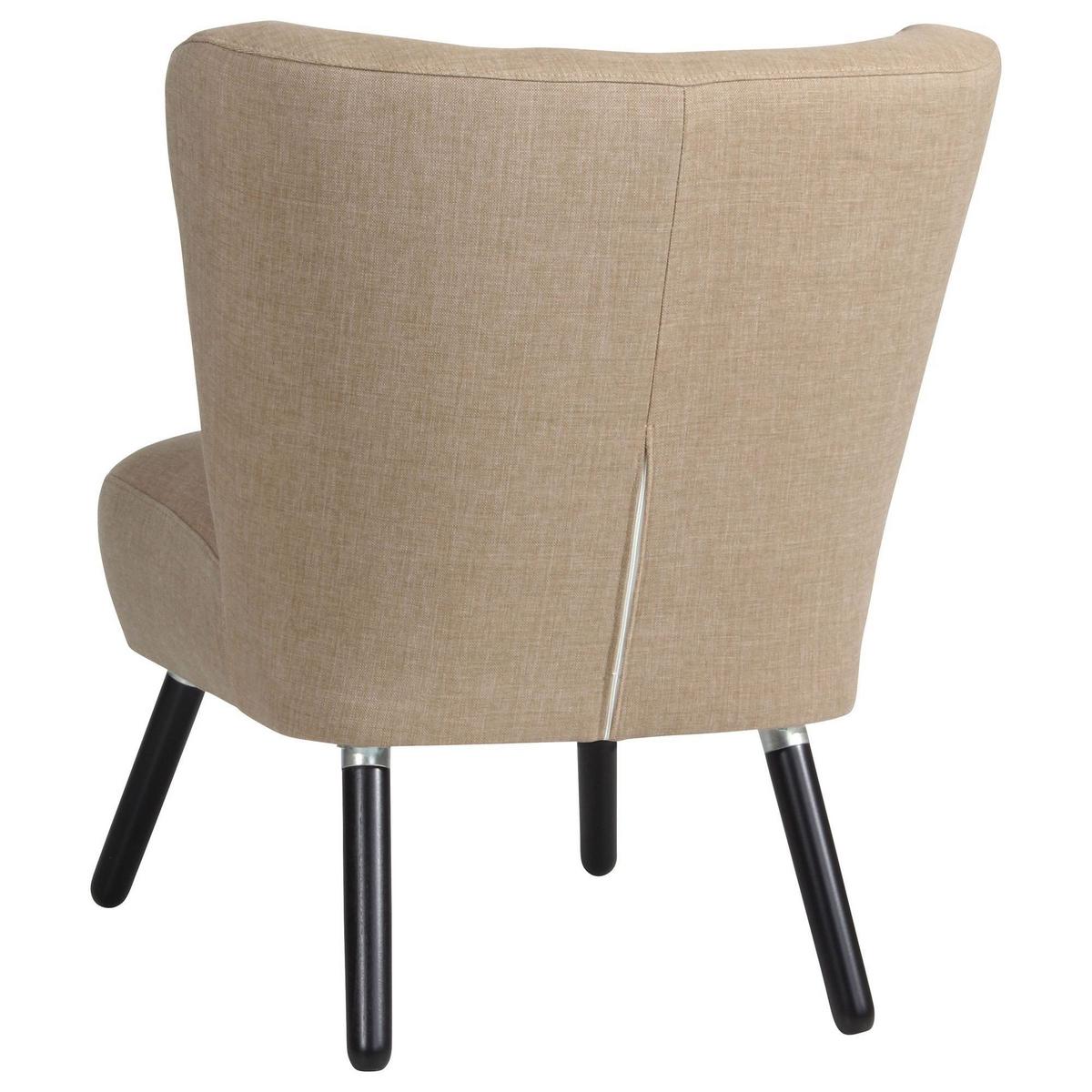 SESSEL Kassi Bezug Flachgewebe Buche schwarz / sahara - Sahara, Kunststoff (69/80/68cm) - 58aufmkessel