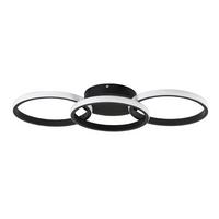 LED-DECKENLEUCHTE Ferdinand 60/24/4 cm - Schwarz, Metall (60/24/4cm) - Nettlife