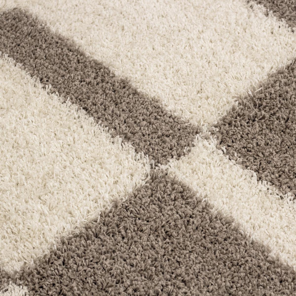 HOCHFLORTEPPICH WERFEN, kariert, Beige, 120 x 170 cm - Beige, Textil (170/120cm) - KADIMA DESIGN