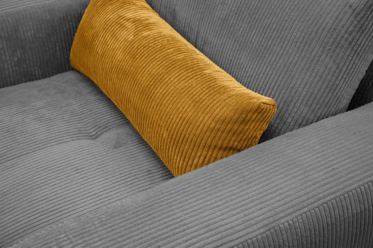SESSEL OLI in Cordstoff dunkelgrau - Dunkelgrau, Holz/Textil (130/91/108cm) - Wozimo