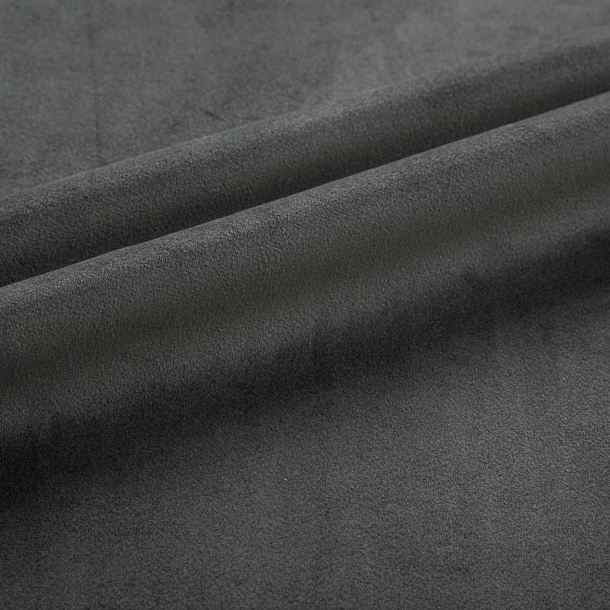 VERDUNKELUNGSVORHÄNGE Samt mit Thermo-Funktion, 117/137 cm - Grau, Textil (117/137cm) - Homescapes