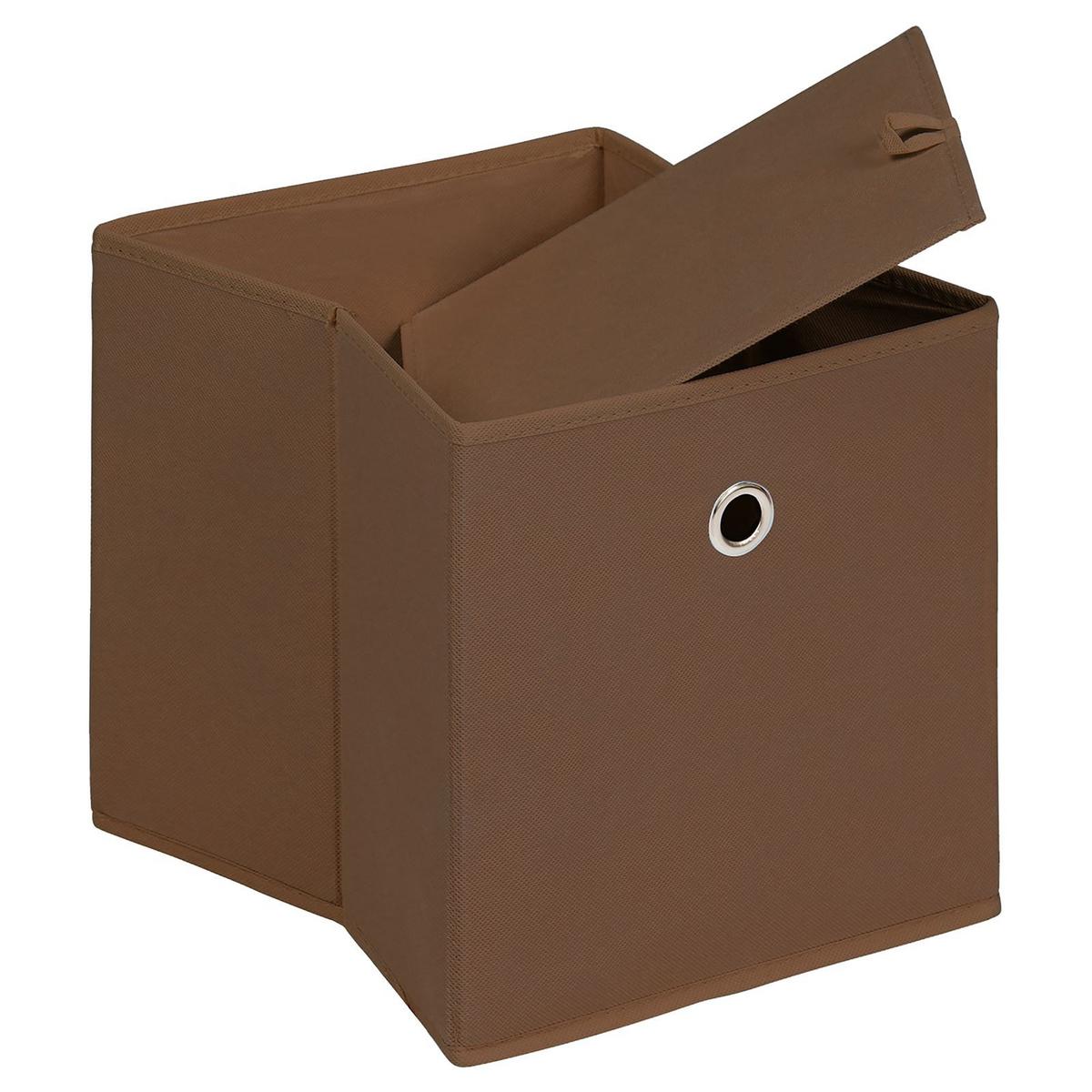 FALTBOX ELA 2er-Set braun - Braun, Textil (27/27/27cm) - IDIMEX