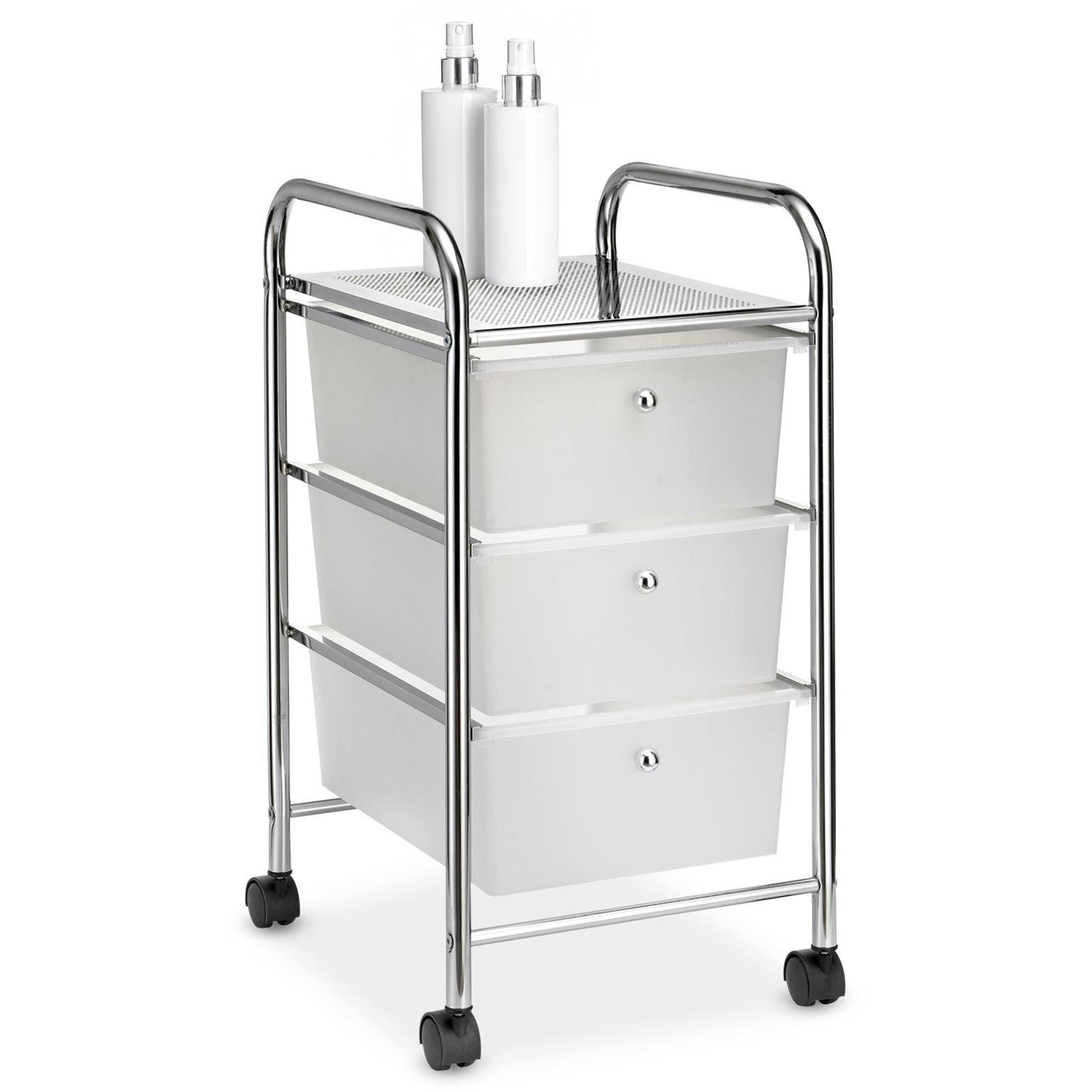 BADROLLWAGEN GINA transparent - Transparent, Kunststoff/Metall (33/64/40cm) - IDIMEX