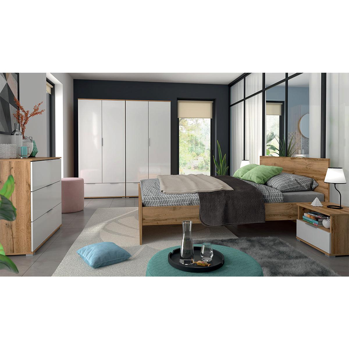 BETT 160/200 Selma Holz - Braun, Holzwerkstoff (160/200cm) - Petits-meubles