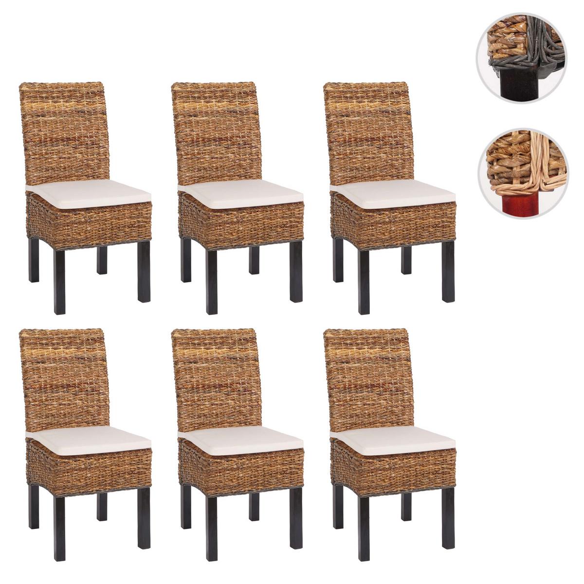 ESSZIMMERSTUHL Dunkelbraun 6er-Set - Dunkelbraun/Braun, Holz (46/96/41cm) - MCW