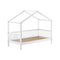 KINDERBETT 90x200 Keeley Buche Weiß Holz Design Komfort Stabil Modern - Weiß, Holz (90/200cm) - 58aufmkessel