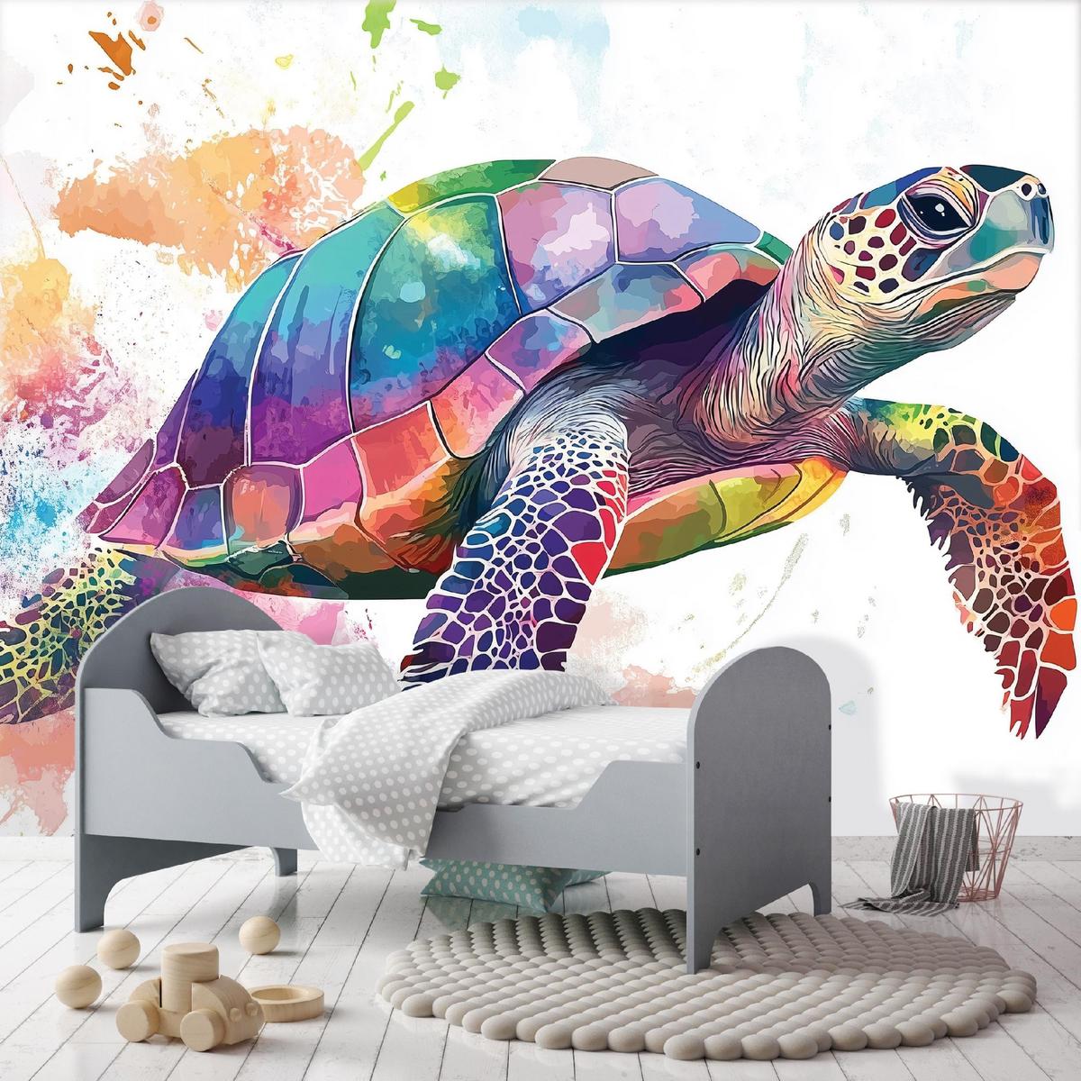 TAPETE Kinderzimmer Tiere Bunt Vlies Fototapete 200x140 - Multicolor, Papier (200/140cm) - Wallarena
