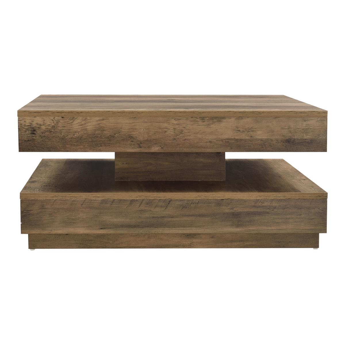 COUCHTISCH Florenz 76/76/38 cm - Braun, Holzwerkstoff (76/76/38cm) - [en.casa]