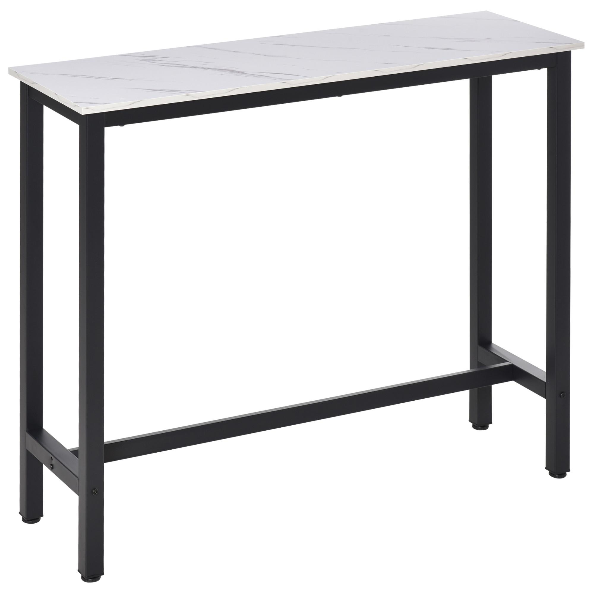 BARTISCH - Weiß, Holzwerkstoff (120/40/100cm) - HOMCOM