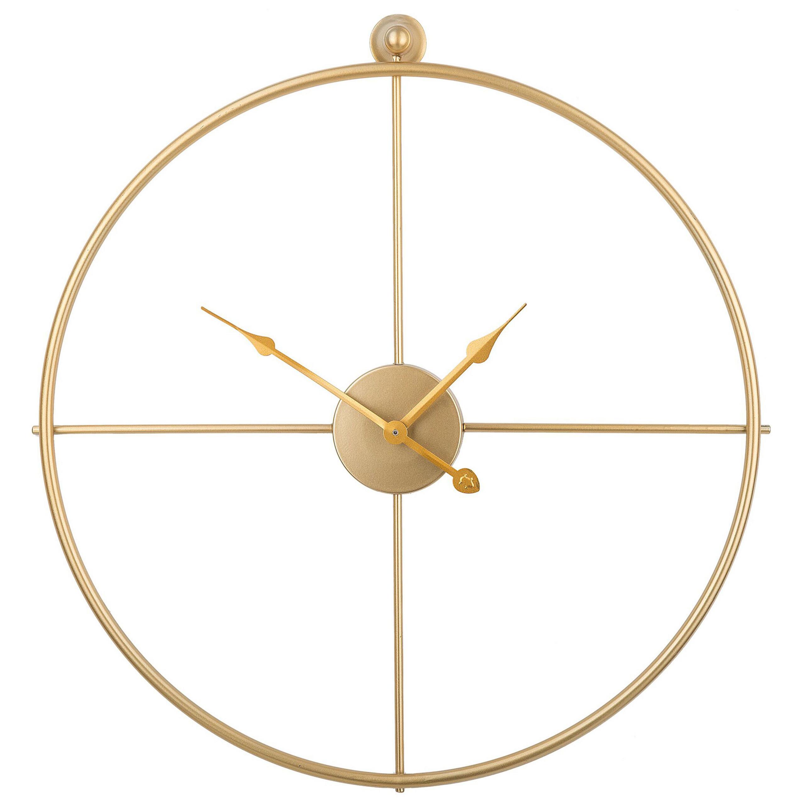WANDUHR Metall gold Zuchwil - Goldfarben, Metall (50/50/2cm) - Beliani